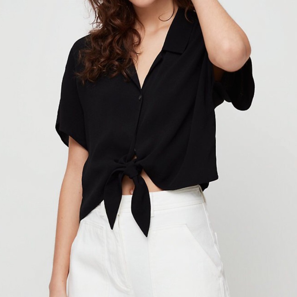 WILFRED TIE FRONT BLOUSE